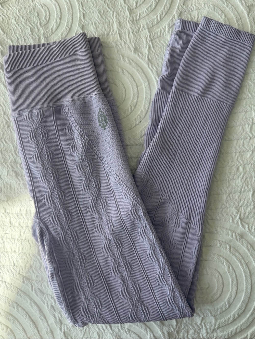 lululemon athletica Lavender Ribbed High-Waist Leggings